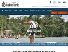 Tablet Screenshot of melbournecablepark.com